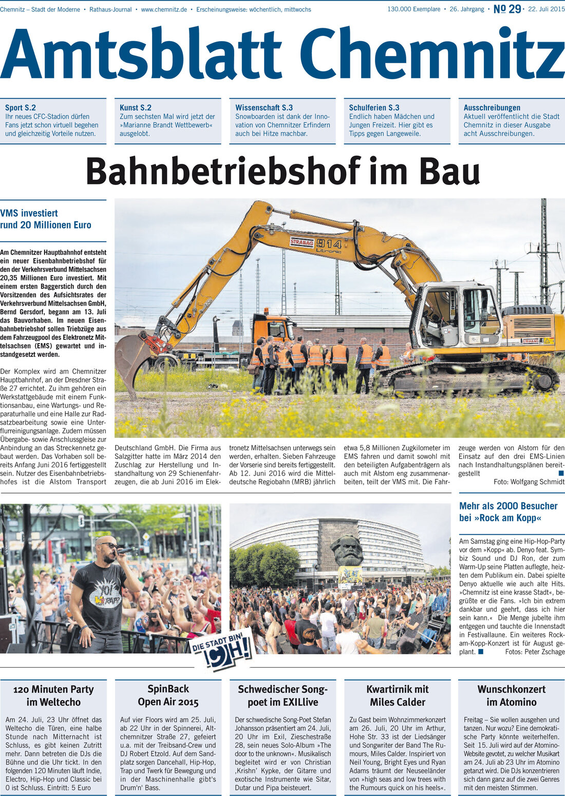 Titelbild Chemnitzer Amtsblatt