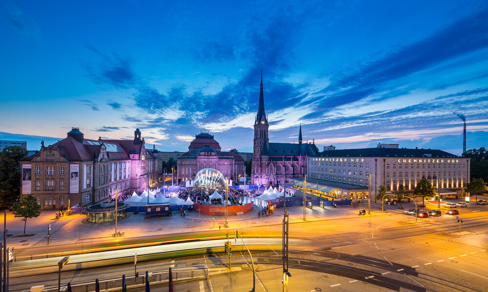 Konzerterlebnis auf dem Theaterplatz Chemnitz