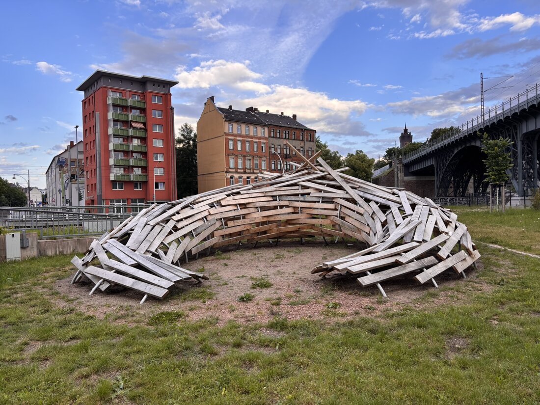Kunstwerk "TreibGut Rettungsring" von Christoph Roßner