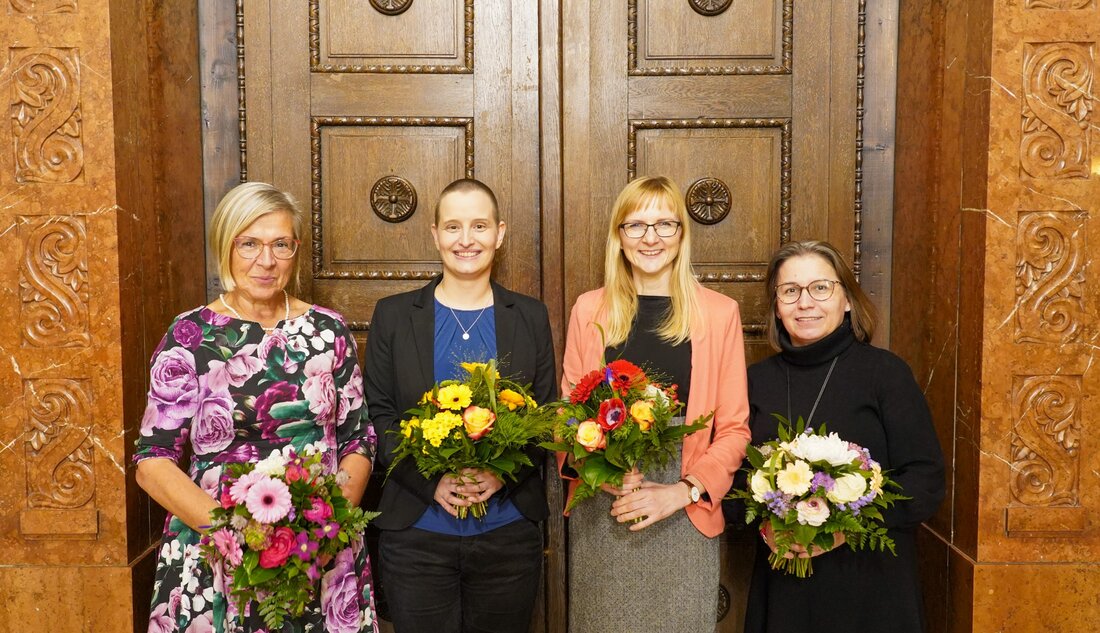 von links: Petra Liebetrau, Franziska Herold, Dina Norberger, Etelka Kobuß