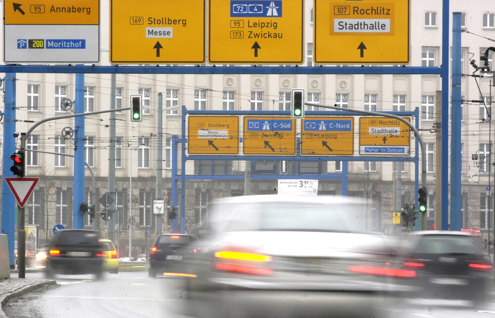 Blick in die Bahnhofstraße.
