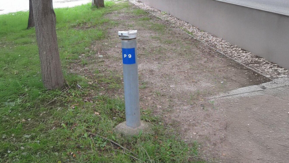 Messstelle zur Kontrolle des Grundwassers