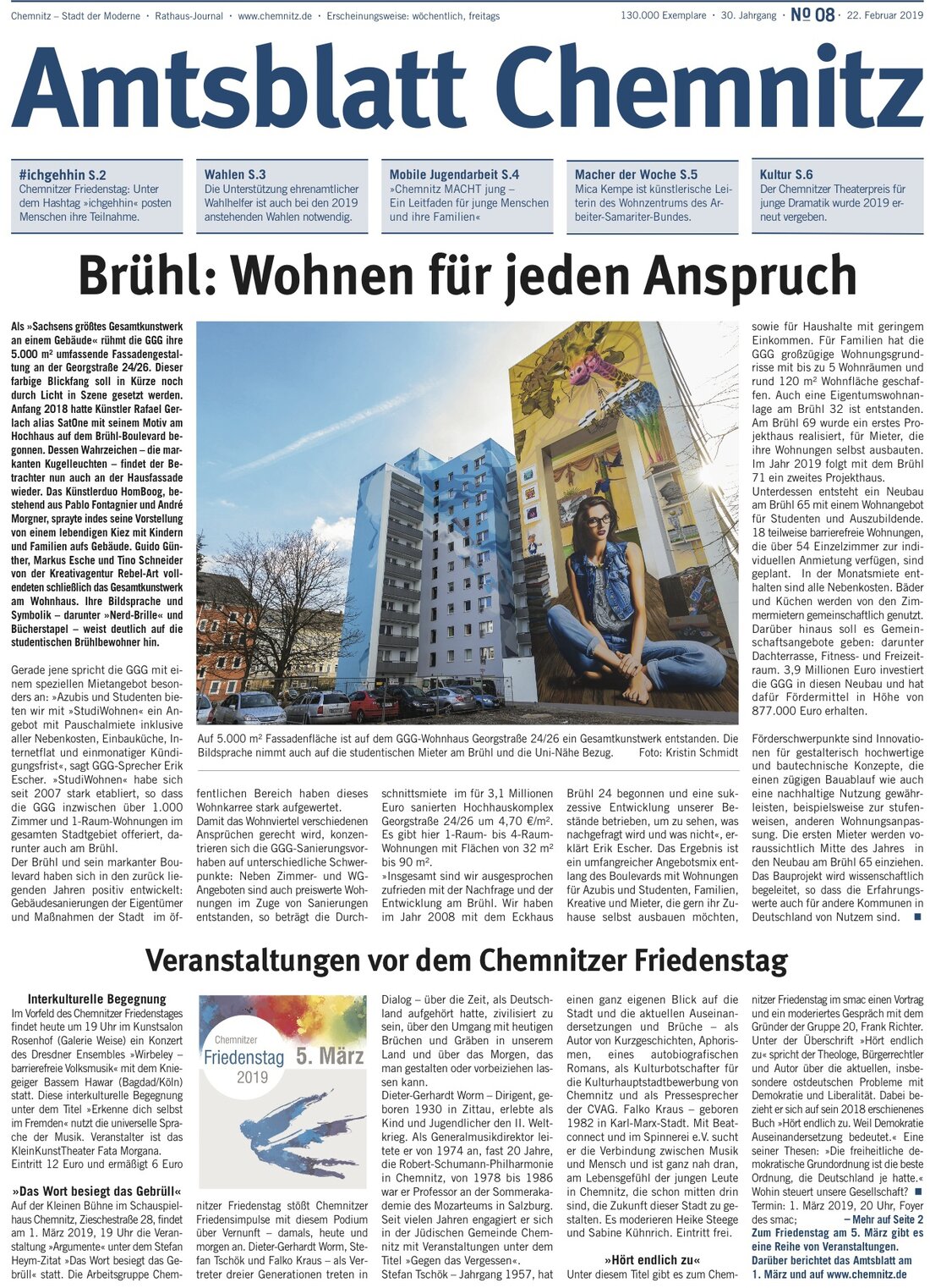 Titelbild Chemnitzer Amtsblatt