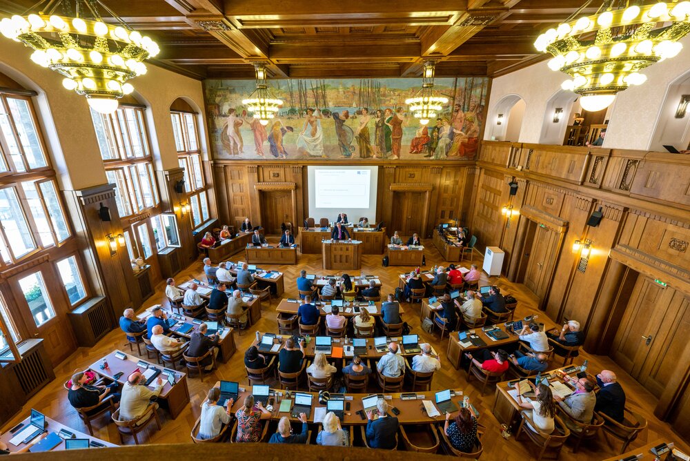 Stadtratssitzung im Stadtverordnetensaal des Rathauses (Archivfoto)