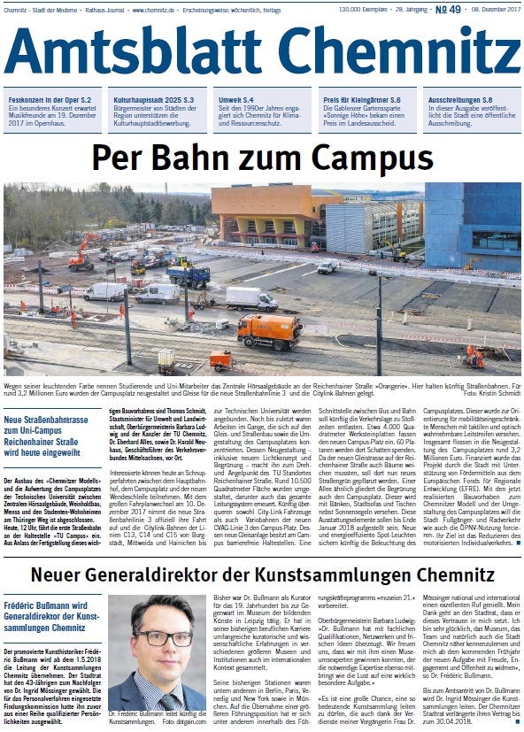 Titel Chemnitzer Amtsblatt