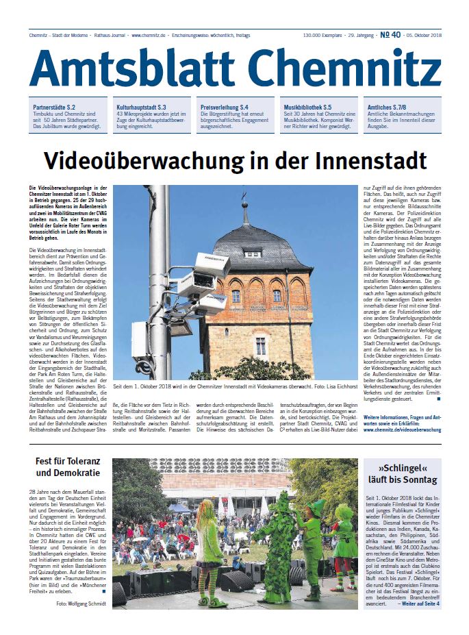 Amtsblatt 40. Ausgabe 2018