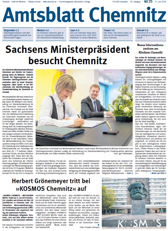 Titelbild Chemnitzer Amtsblatt 