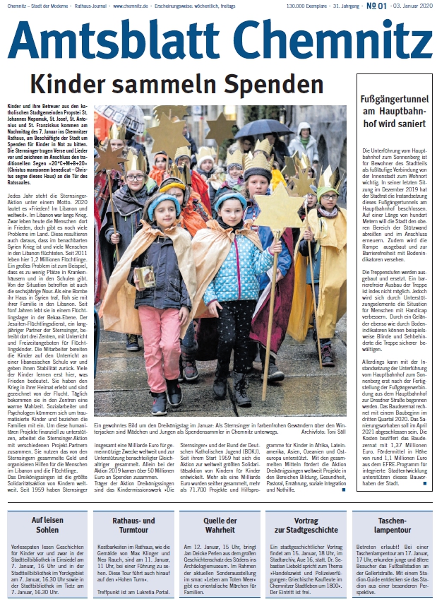Titel Chemnitzer Amtsblatt