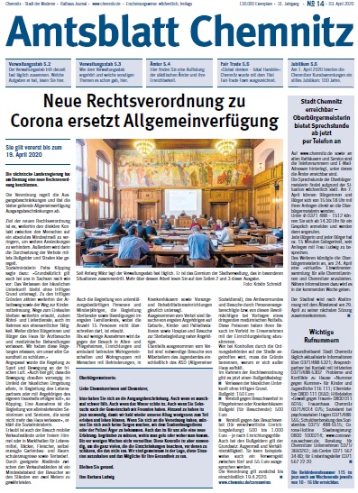 Titelbild Chemnitzer Amtsblatt