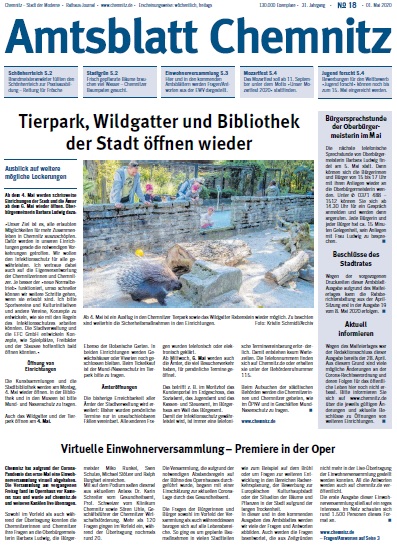 Titel Chemnitzer Amtsblatt
