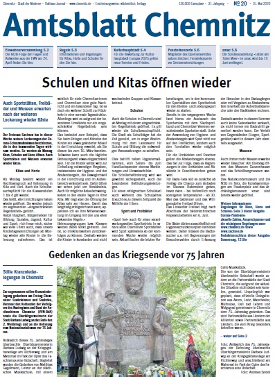 Titel Chemnitzer Amtsblatt