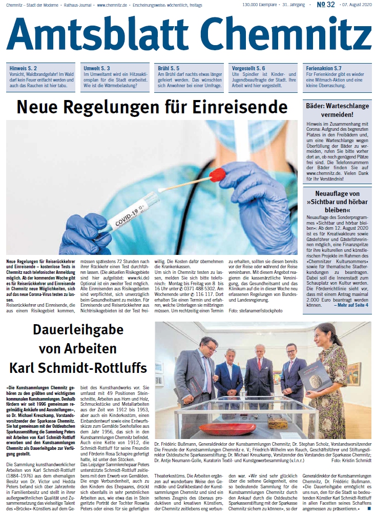 Titel Chemnitzer Amtsblatt