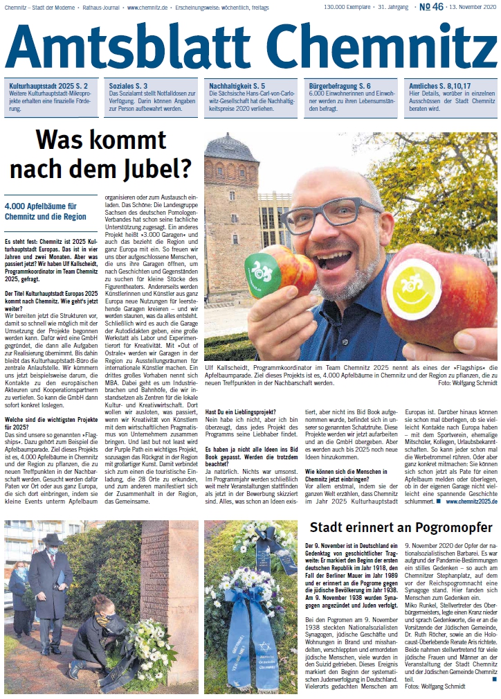 Titel Chemnitzer Amtsblatt