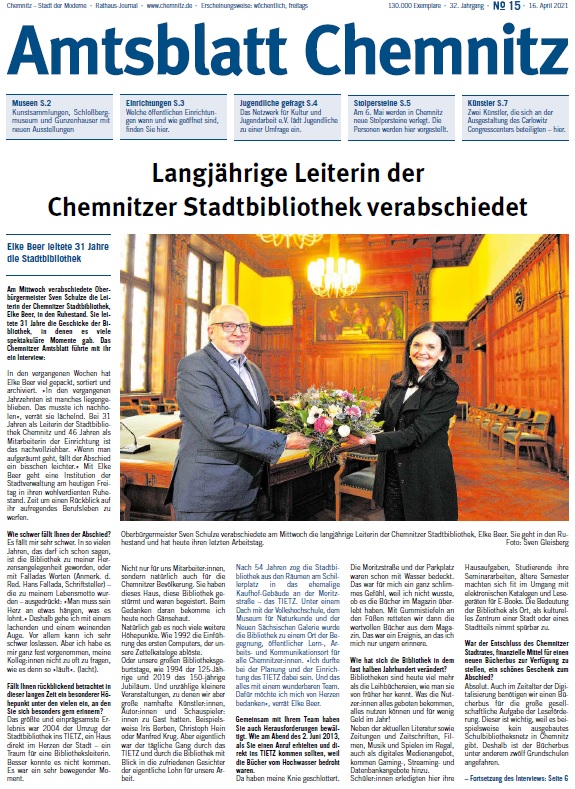 Titel Chemnitzer Amtsblatt