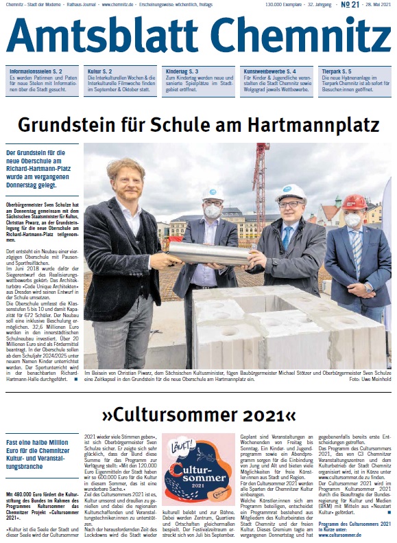 Titel Chemnitzer Amtsblatt