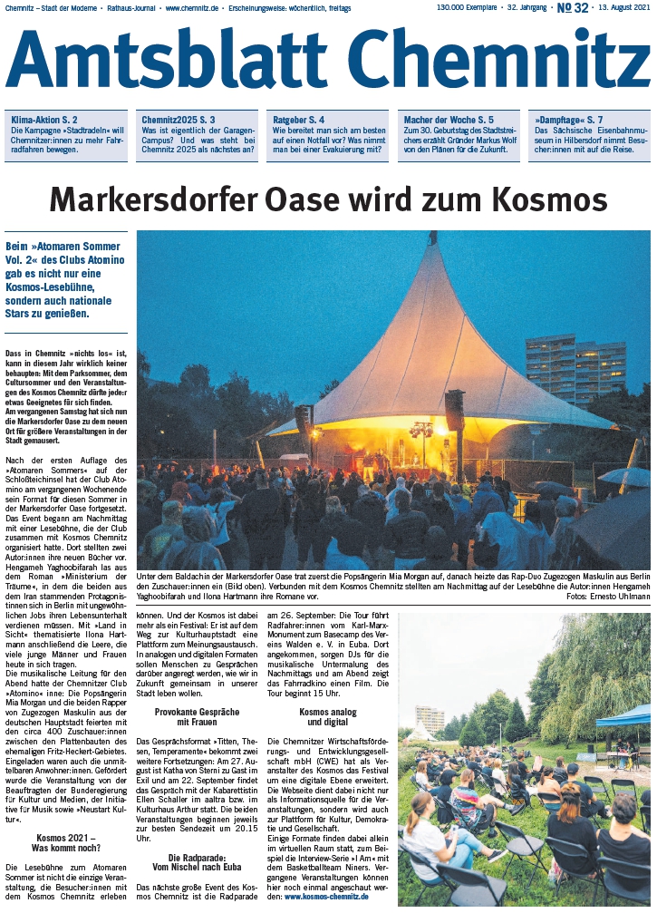 Titel Chemnitzer Amtsblatt