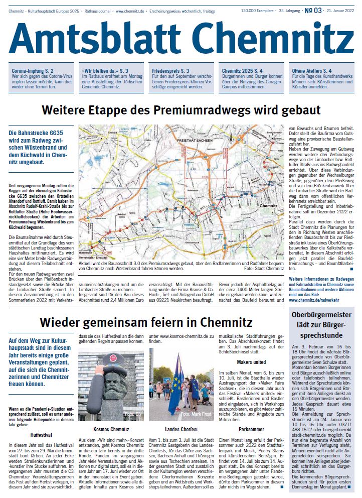 Amtsblatt vom 21. Januar 2022