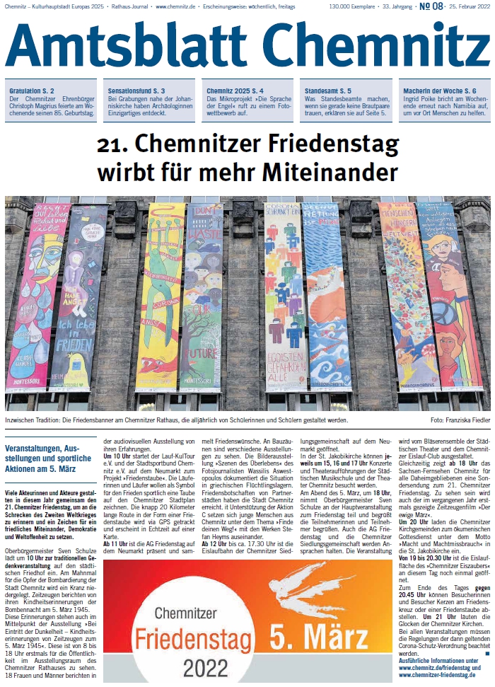 Titel des Chemnitzer Amtsblattes
