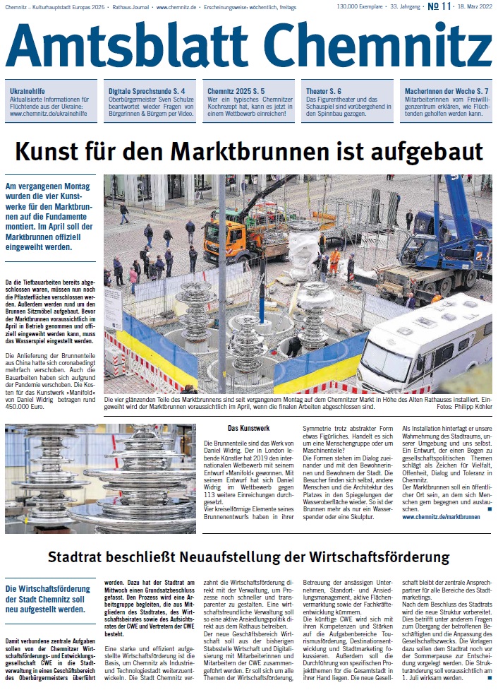 Titel Chemnitzer Amtsblatt