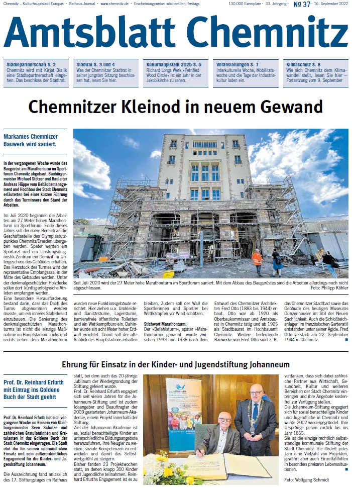 Titel Chemnitzer Amtsblatt