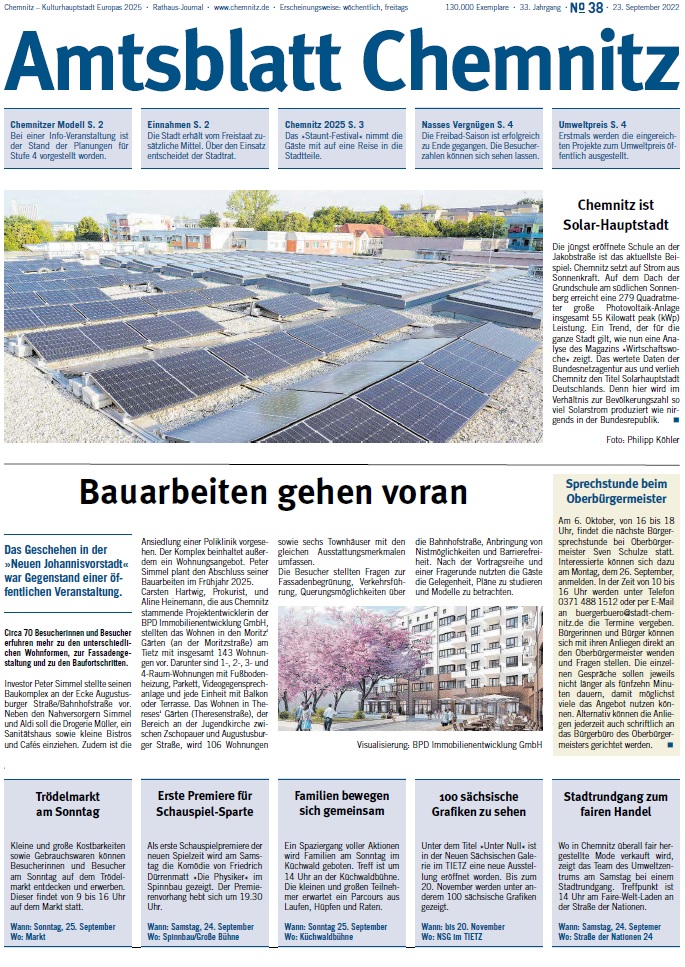 Titel Chemnitzer Amtsblatt