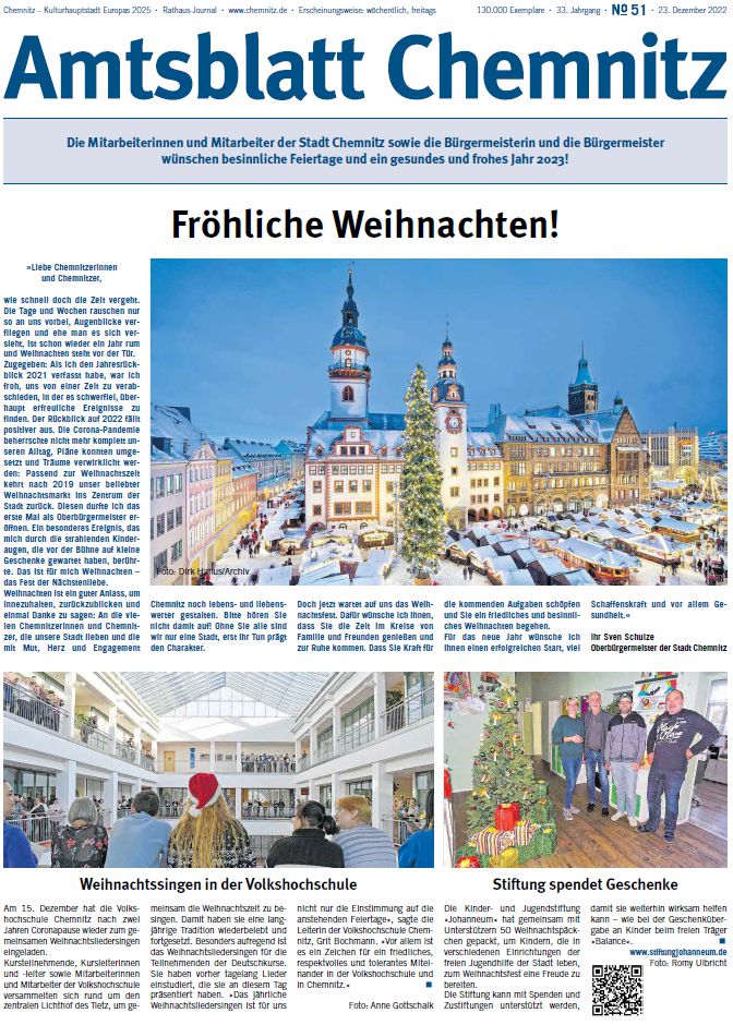 Titel Chemnitzer Amtsblatt