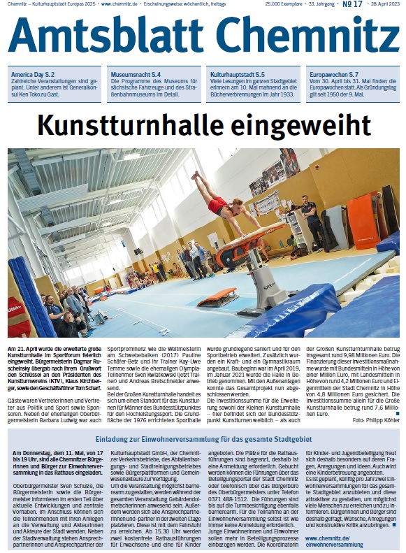 Titel Chemnitzer Amtsblatt 17/23
