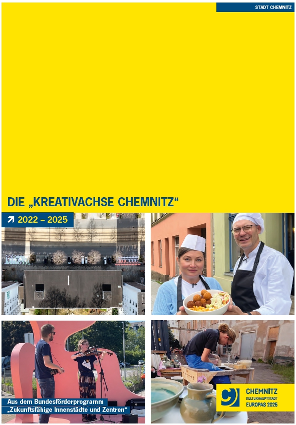 Titelbild der Broschüre "Abschlussbericht der Kreativachse"