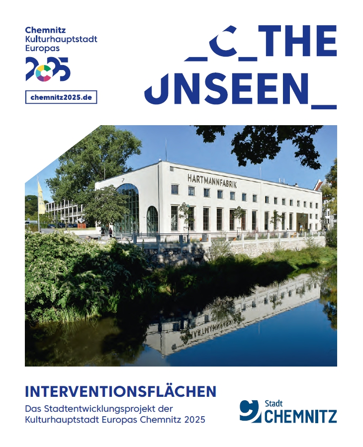 Titelbild der Broschüre "Interventionsflächen" - Titelmotiv: Hartmannfabrik