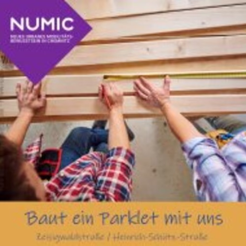 NUMIC Modellroute: Baut ein Parklet mit uns! Die parkplatzgro&szlig;en Stadtm&ouml;bel sollen die Aufenthaltsqualit&auml;t verbessern