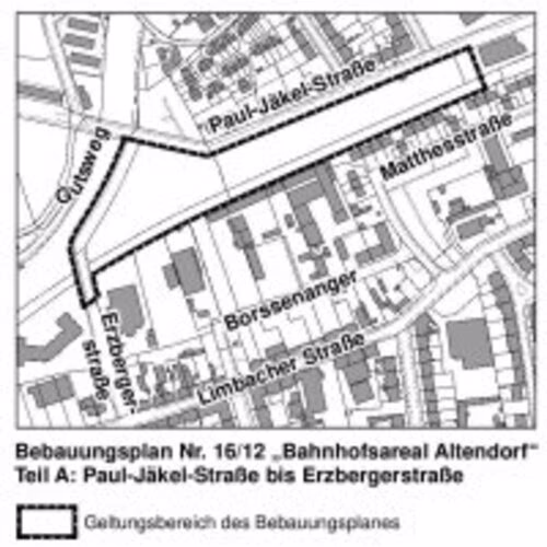 Obnovené veřejné vystavení plánu rozvoje č. 16/12 "Lokalita nádraží Altendorf"