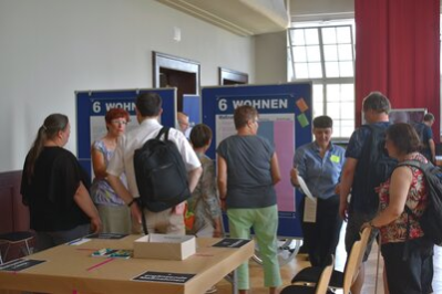 Öffentliche Werkstatt zum Teilhabeplan der Stadt Chemnitz am 20.6.2019: Die Besucher kamen untereinander und mit der Verwaltung über die eigenen Anliegen ins Gespräch