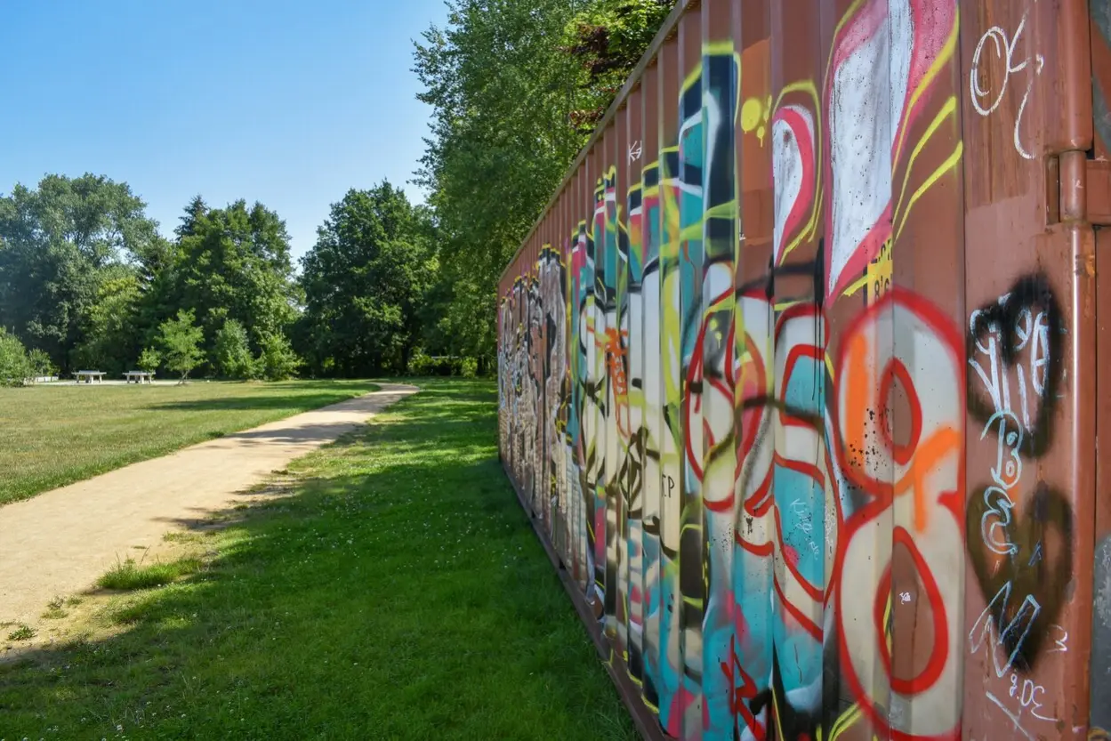 &Uuml;bungscontainer im B&uuml;rgerpark Gablenz