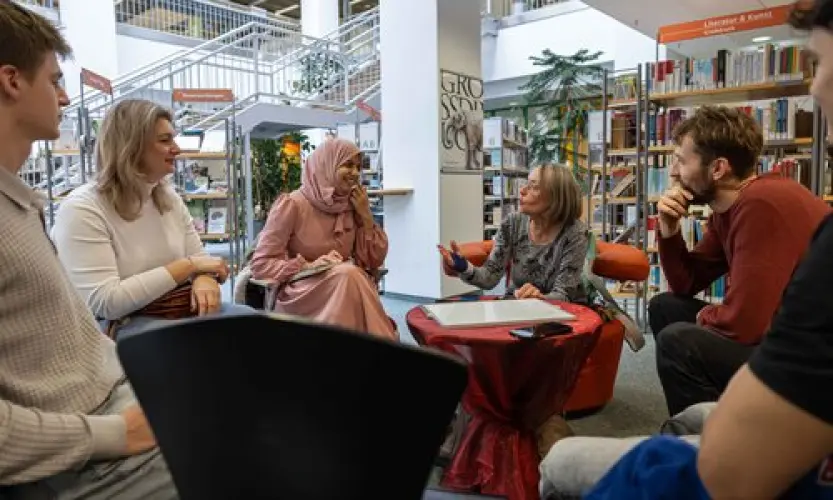 Welcome to the library - Lerntisch f&uuml;r Deutschlernende