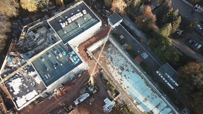 Baufortschritt November 2022 - Luftbild