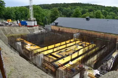 Bau zur Erweiterung der Filteranlage im Wasserwerk der Talsperre Einsiedel