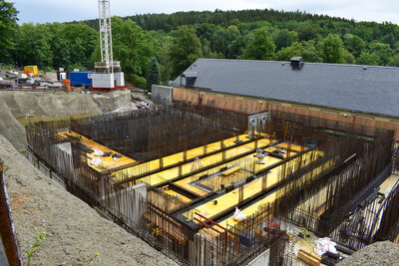 Bau zur Erweiterung der Filteranlage im Wasserwerk der Talsperre Einsiedel