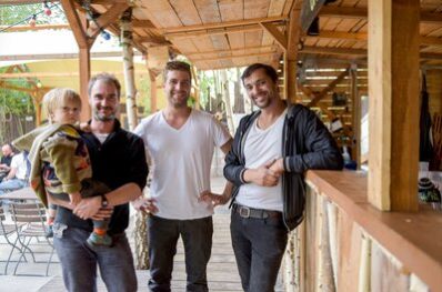 Das Team der Begehungen in der Spinnerei