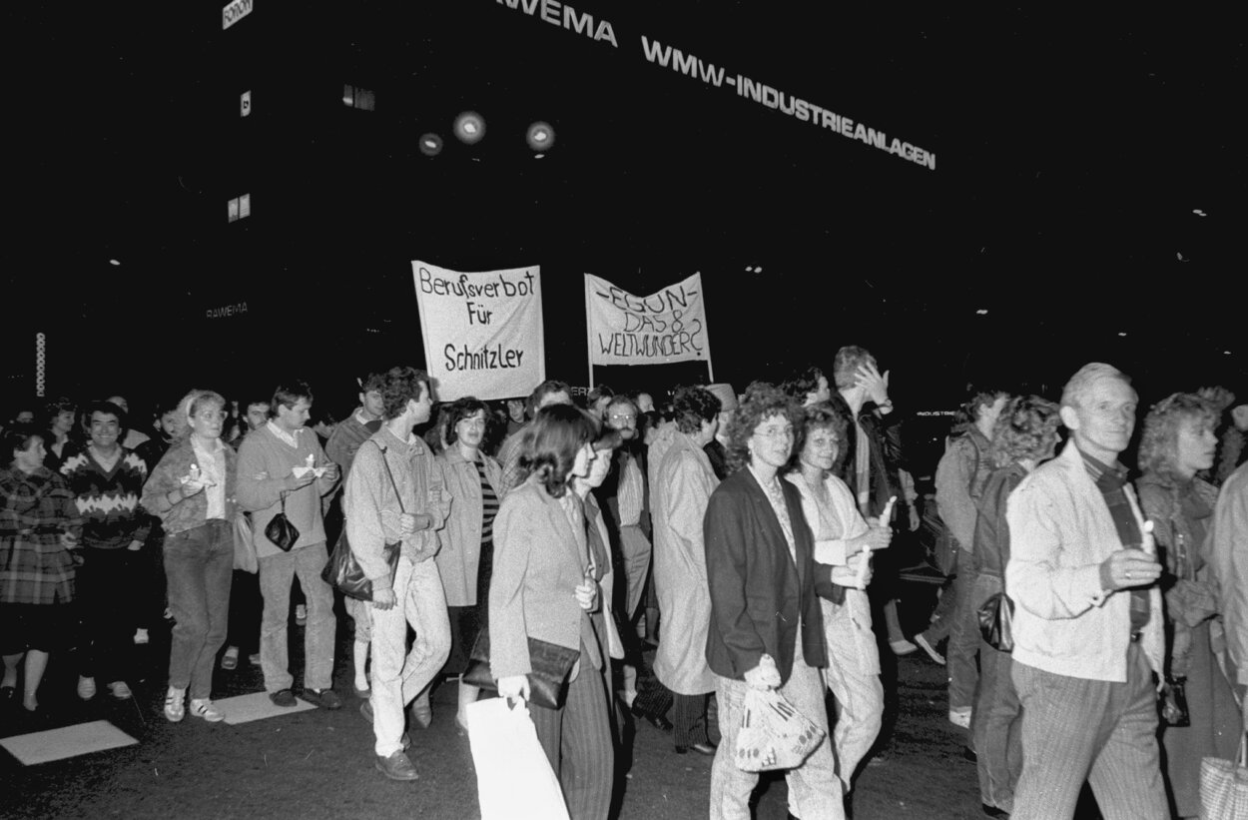 Montagsdemos in Karl-Marx-Stadt