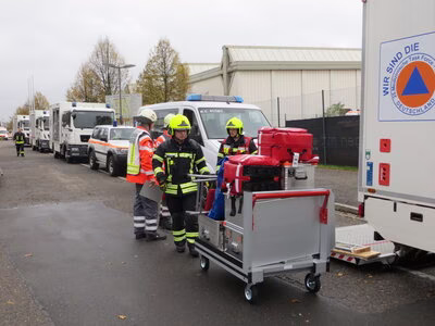 Aufbau eines Behandlungsplatzes