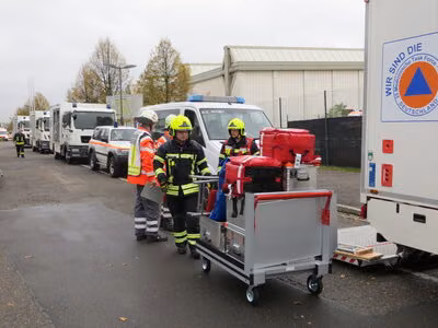 Aufbau eines Behandlungsplatzes