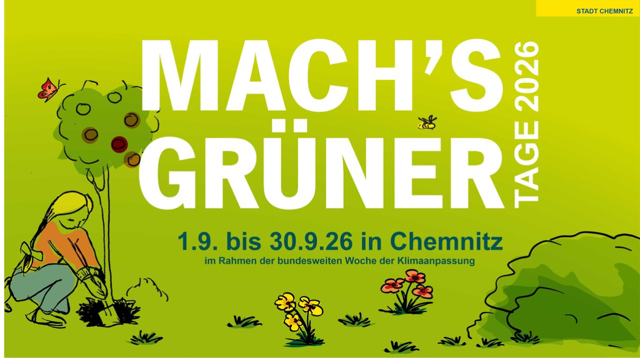 Flyer zur Bewerbung der Mach´s Grüner Tage 2026