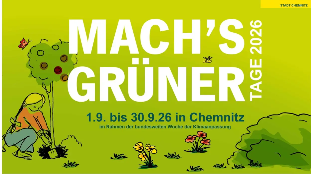 Flyer zur Bewerbung der Mach&acute;s Gr&uuml;ner Tage 2026