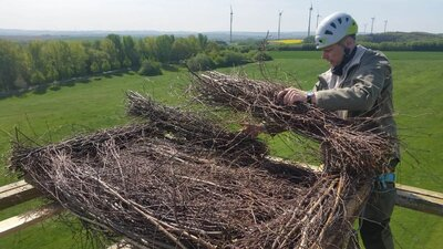 Mario Liebscher vom ehrenamtlichen Naturschutzdienst