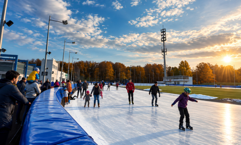 Eröffnung der Eisschnelllaufbahn