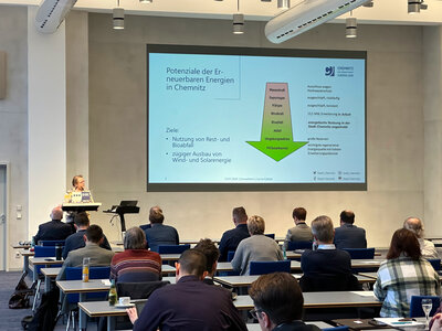 Vortrag Stand der Vermeidung von Treibhausgasemissionen in Chemnitz