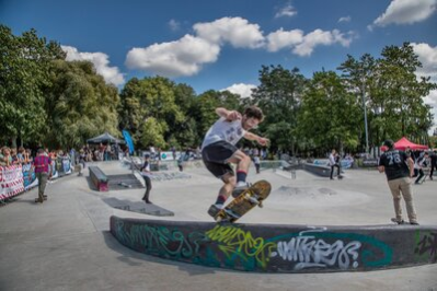 Der Konkordiapark zieht viele Jugendliche in ihrer Freizeit an