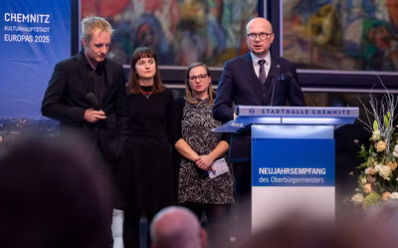 B&uuml;rgermeister Jakub Mazur der Stadt Wroclaw mit seinem Team