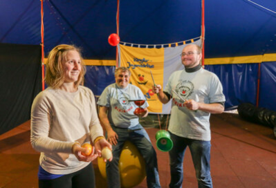 Das Team vom Zirkus Birikino
