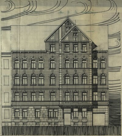 Aus dem Bauaktenarchiv zur Turnstraße 39